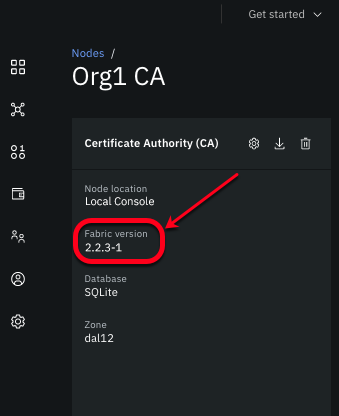 Figure 2. View CA Fabric version
